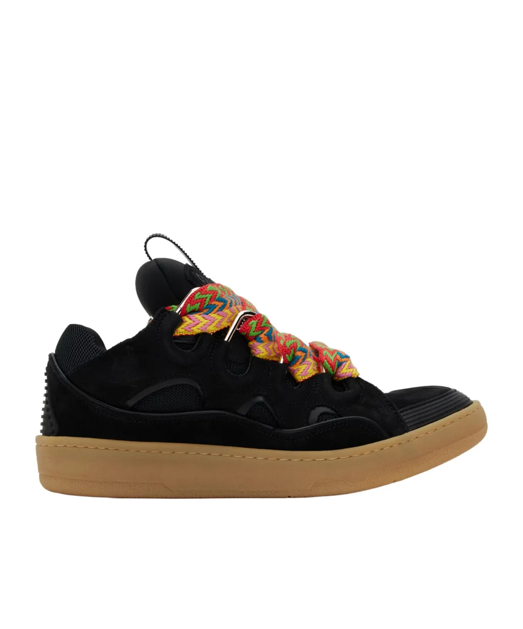 Leather Curb Sneakers