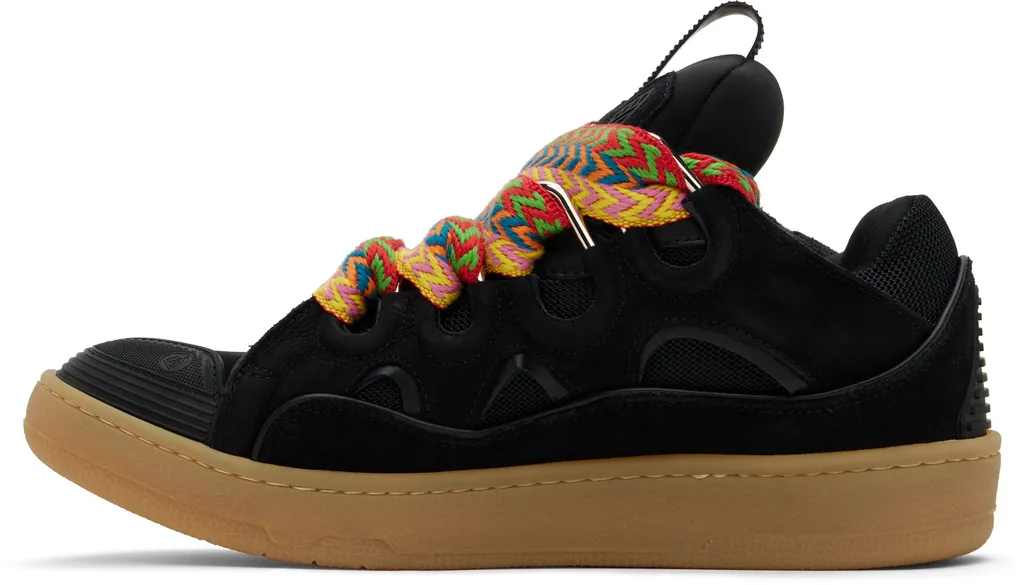 Leather Curb Sneakers