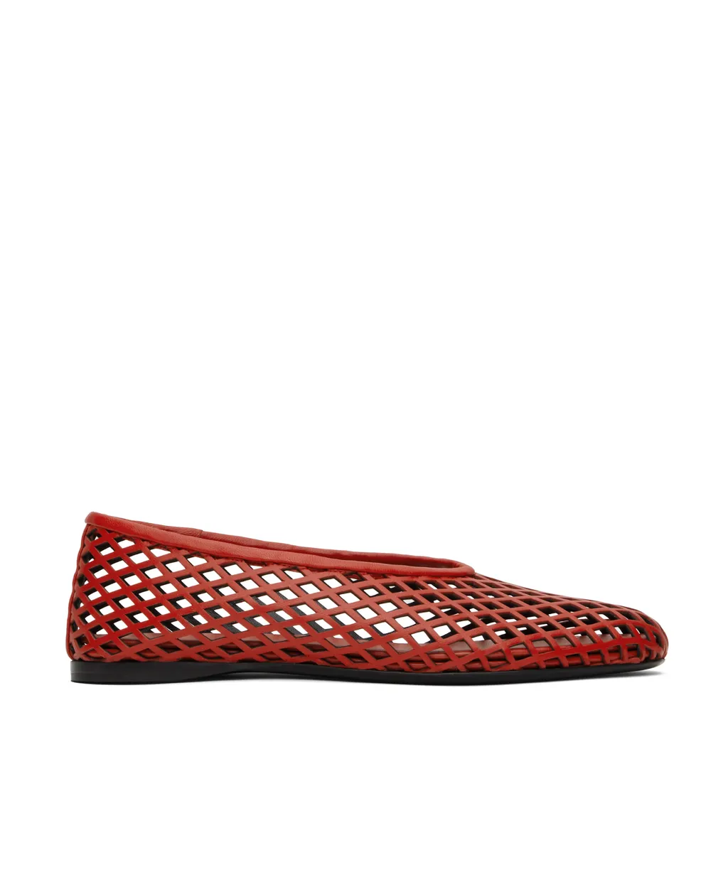 Tee Perforated Ballerina Flats