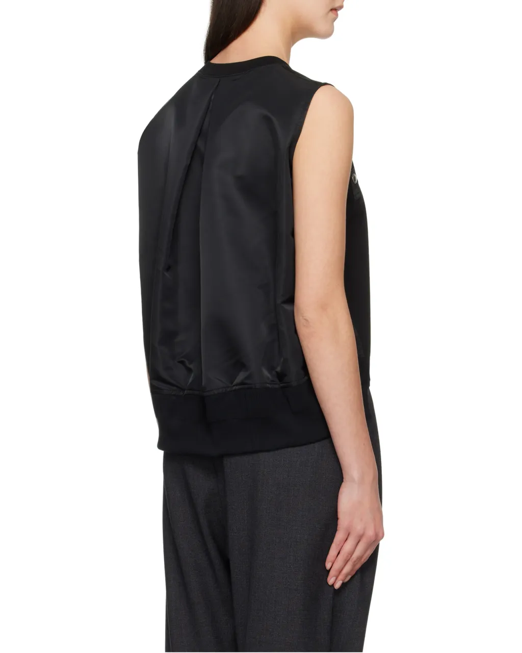 Contrasting-Panel Vest