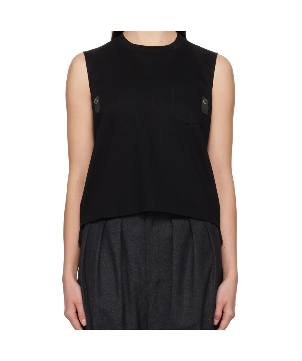 Contrasting-Panel Vest