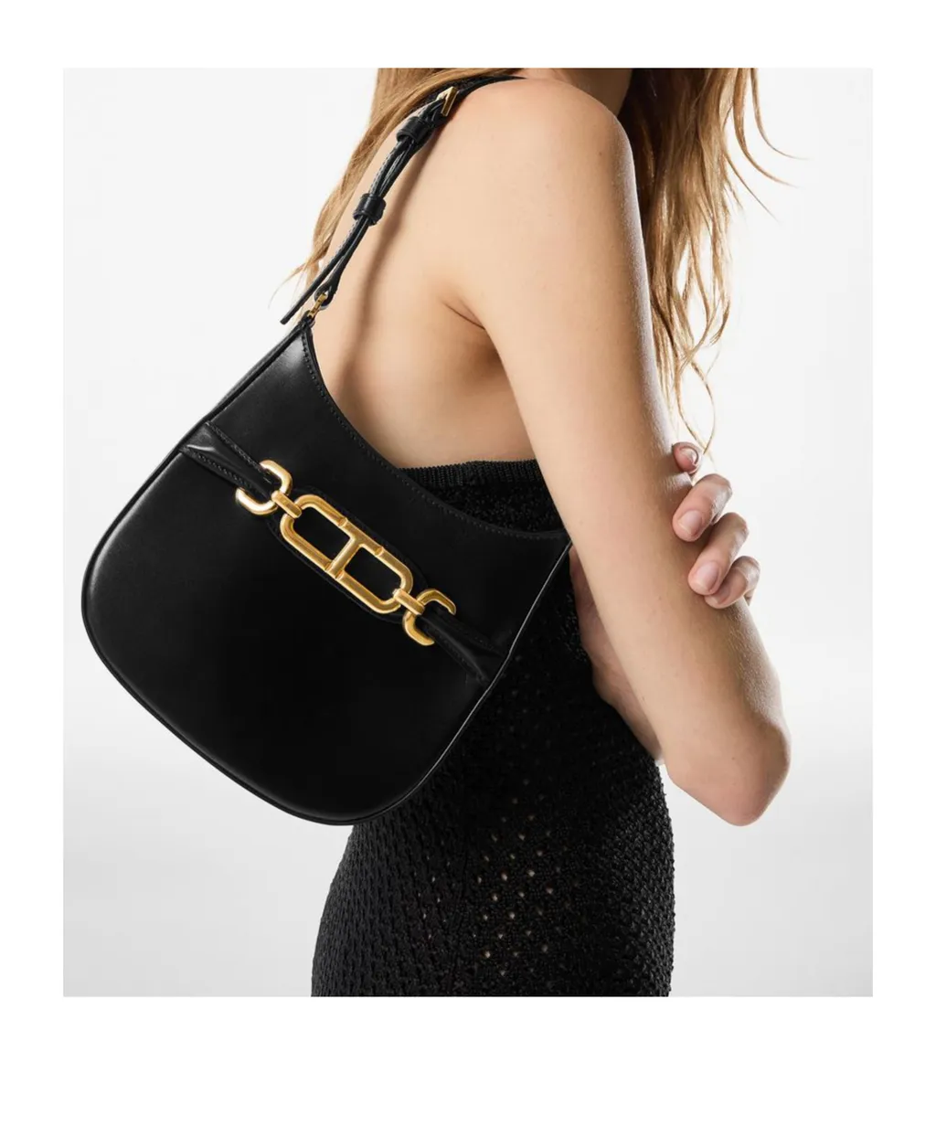 Tom Ford Logo Engraved Chain Detailed Shoulder Bag
