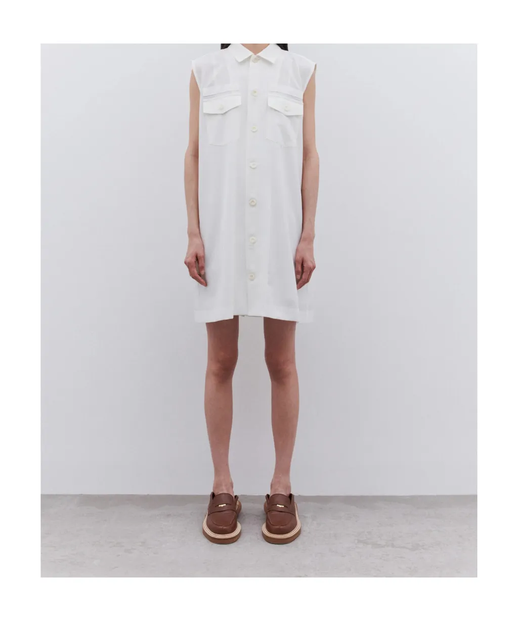 Sleeveless Pocket Mini Dress