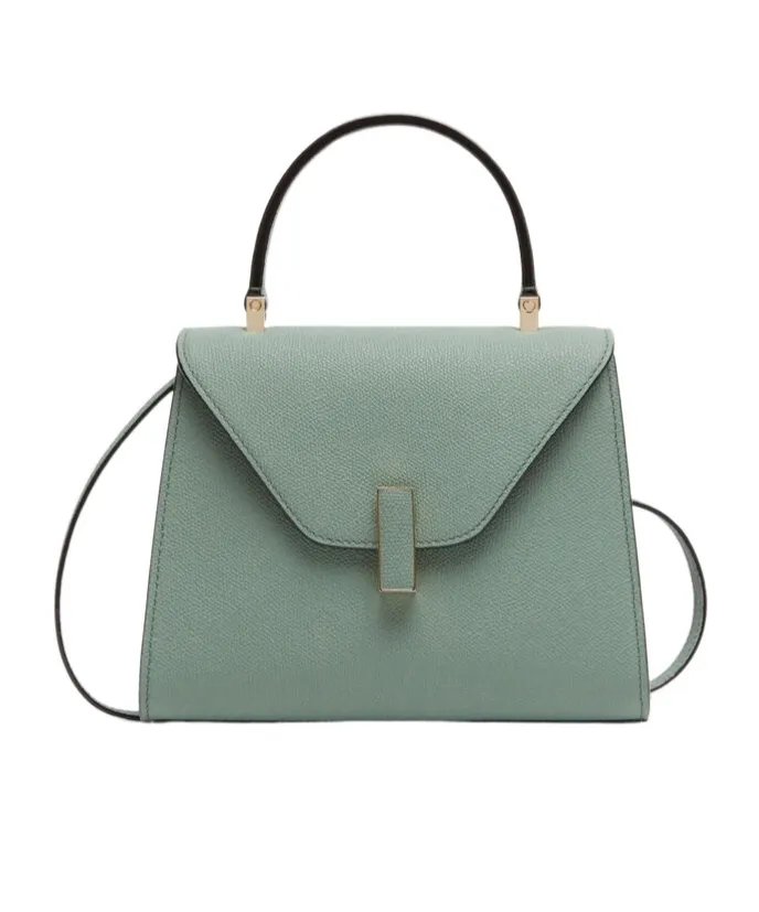 Valextra Iside Foldover Mini Top Handle Bag