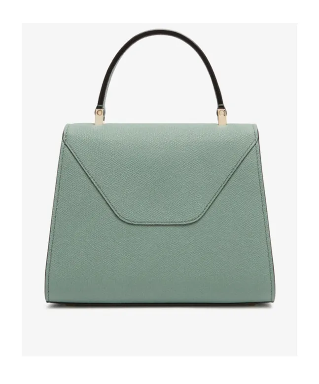 Valextra Iside Foldover Mini Top Handle Bag