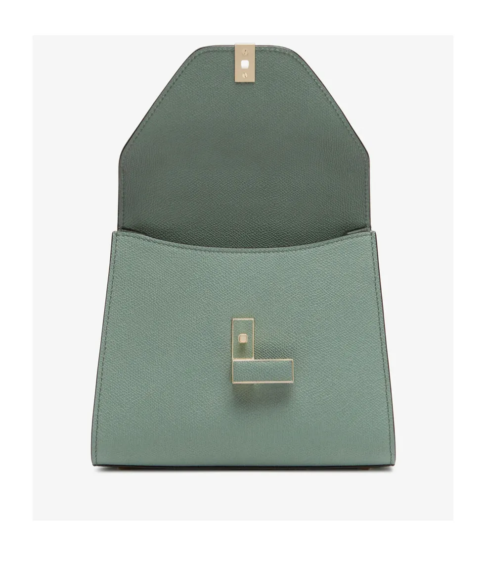 Valextra Iside Foldover Mini Top Handle Bag