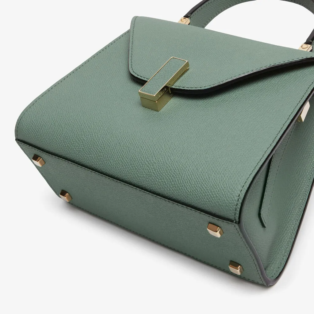 Valextra Iside Foldover Mini Top Handle Bag