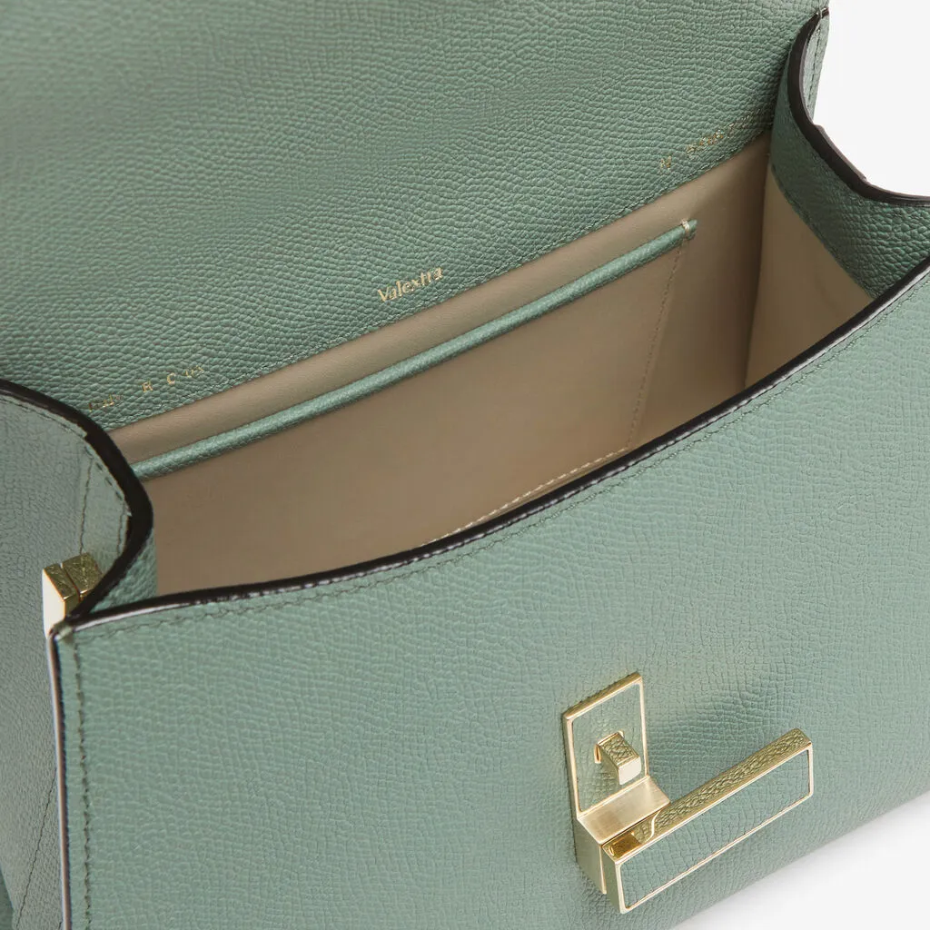 Valextra Iside Foldover Mini Top Handle Bag