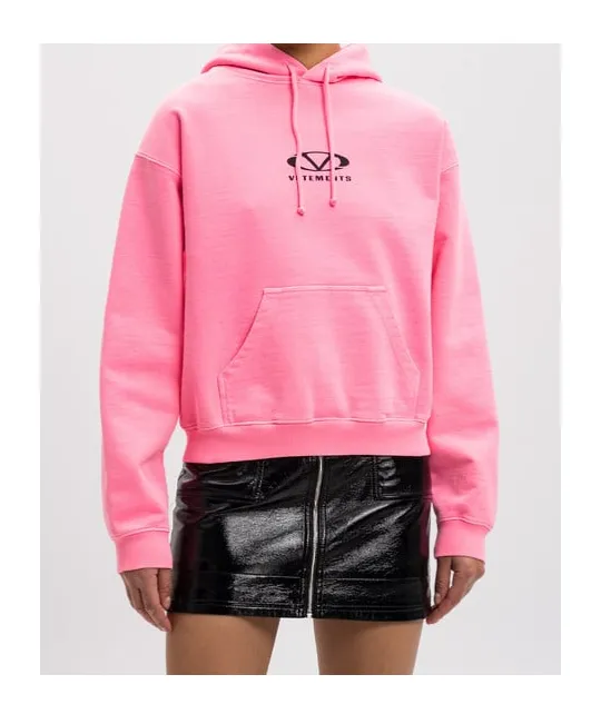Vetements Oval Logo Drawstring Hoodie