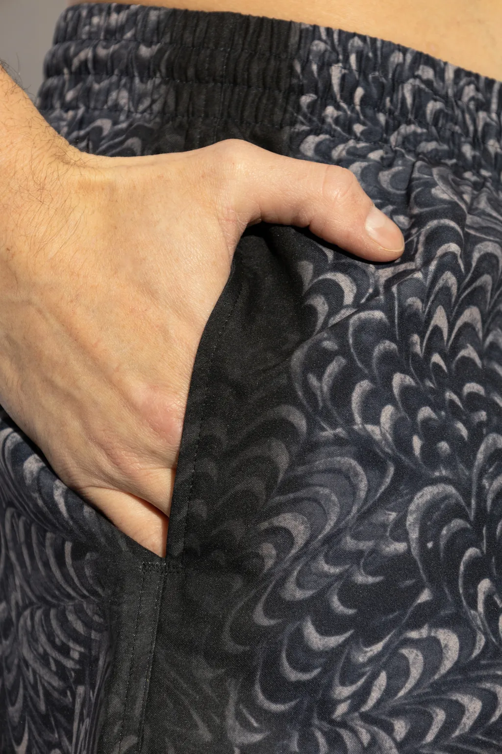 Dries Van Noten Pattern-Printed Drawstring Swim Shorts
