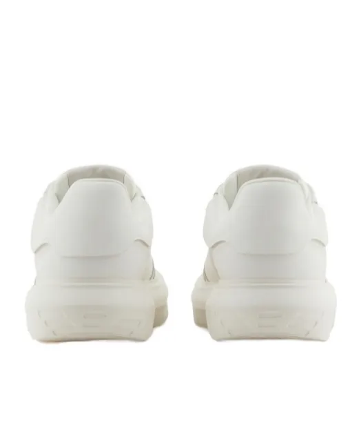 Emporio Armani Round Toe Lace-Up Sneakers