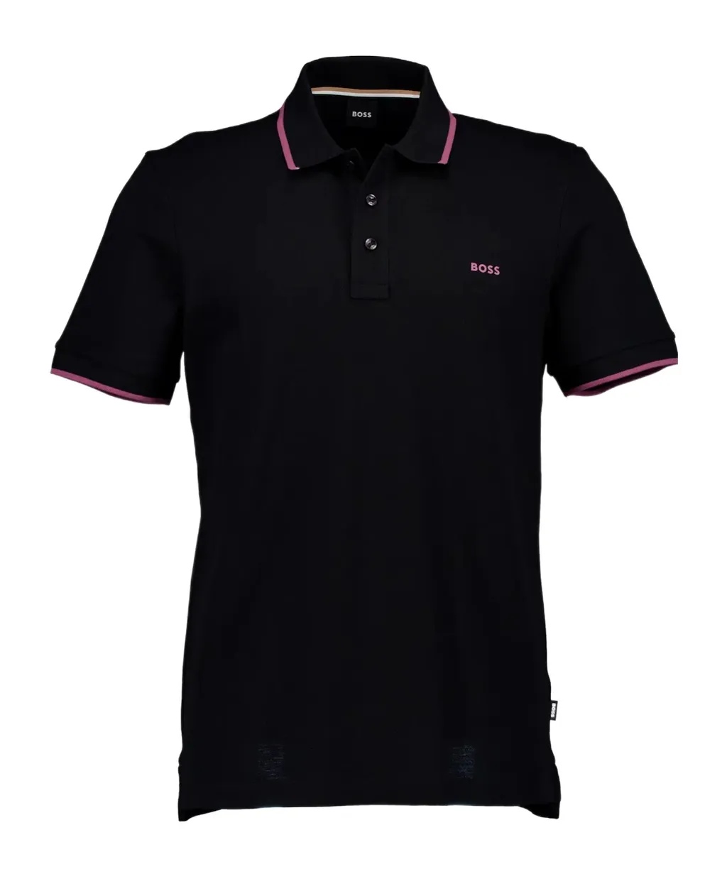 Boss Hugo Boss Logo Embossed Straight Hem Polo Shirt