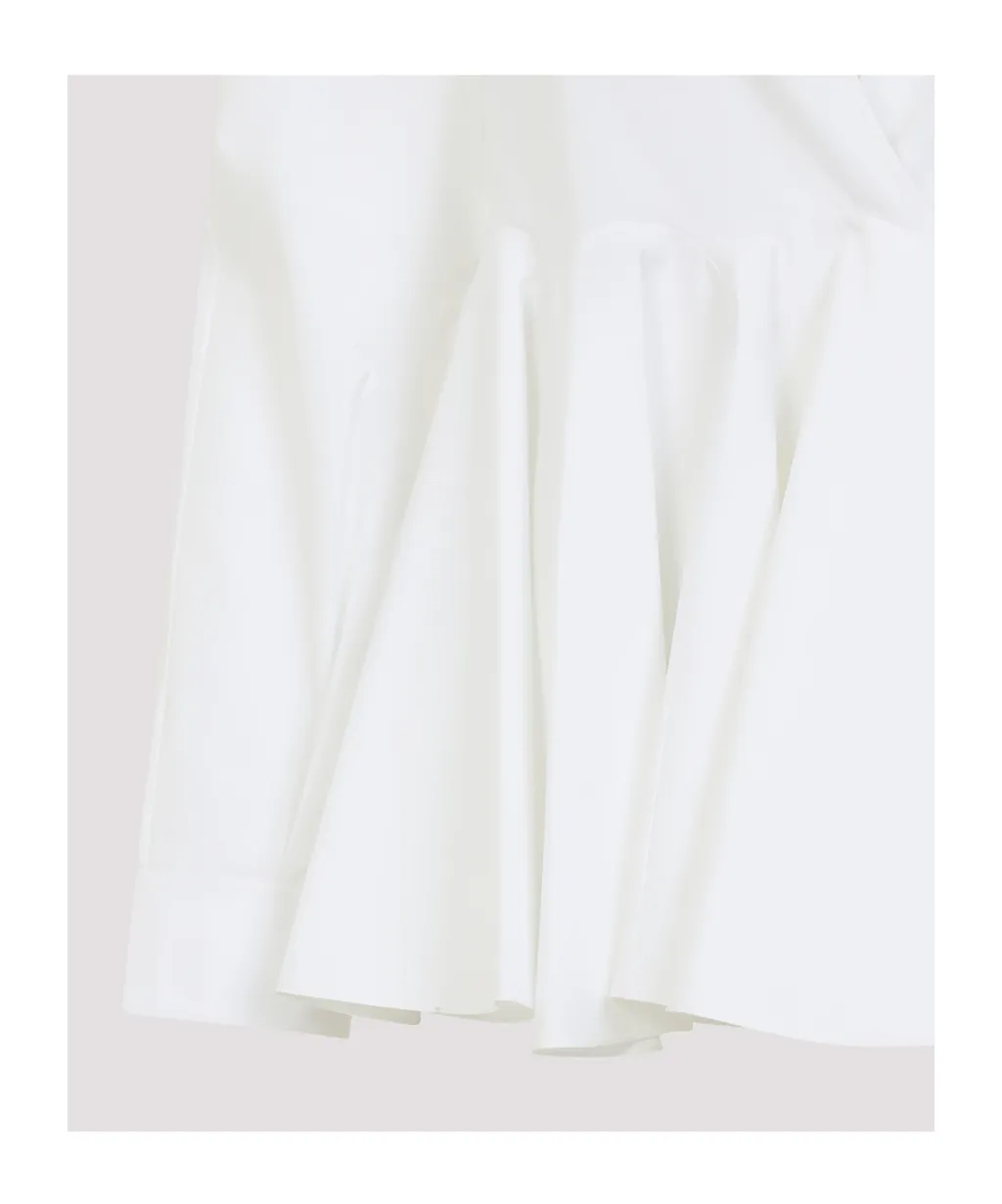 Flared Poplin Shirt