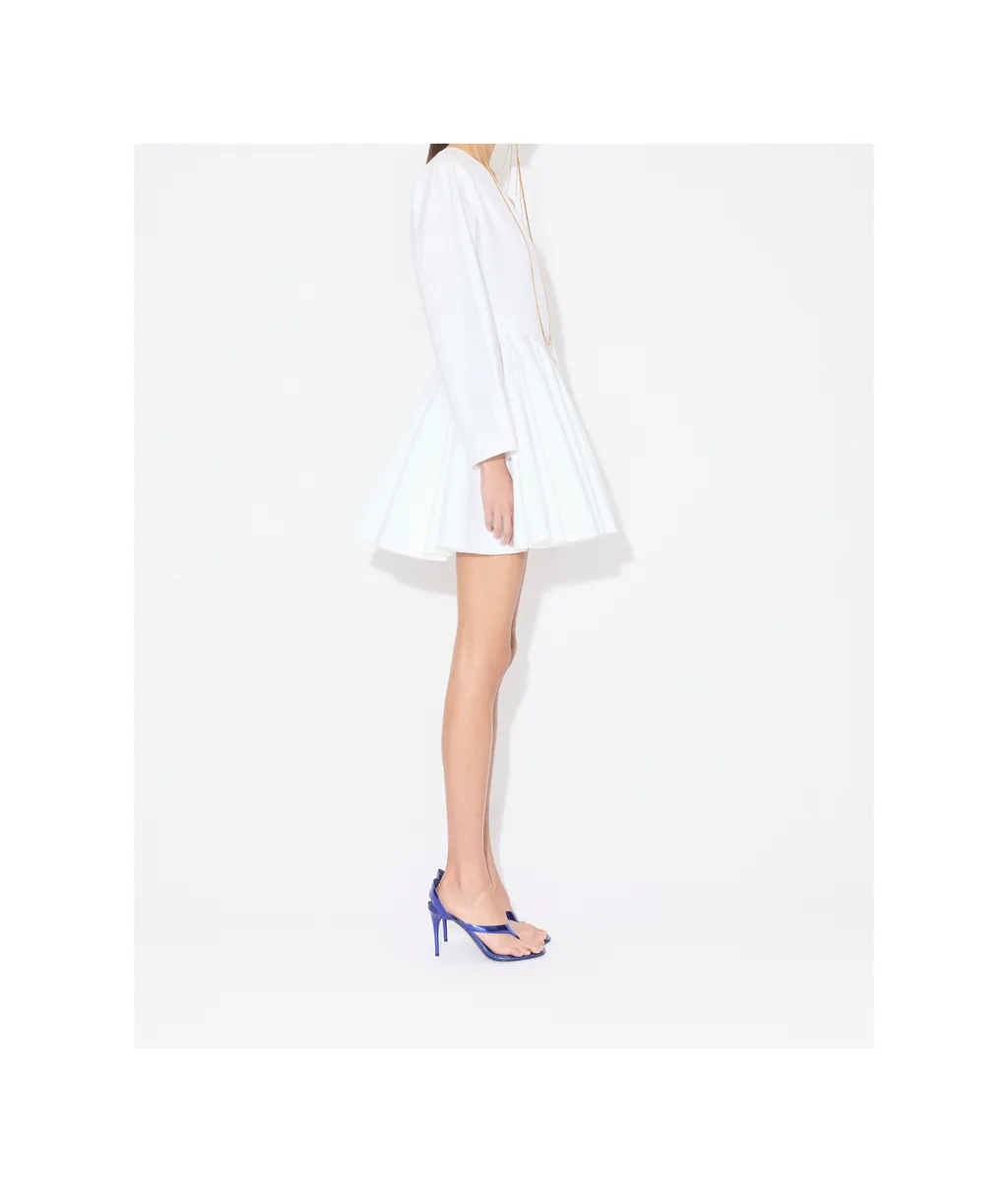 AlaÏA Asymmetrical V-Neck Short Dress
