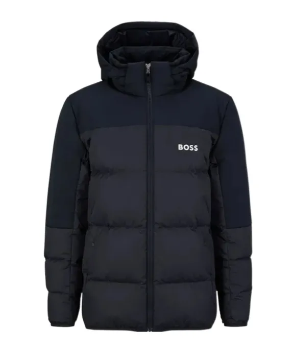 Logo Hooded Down Jacket
