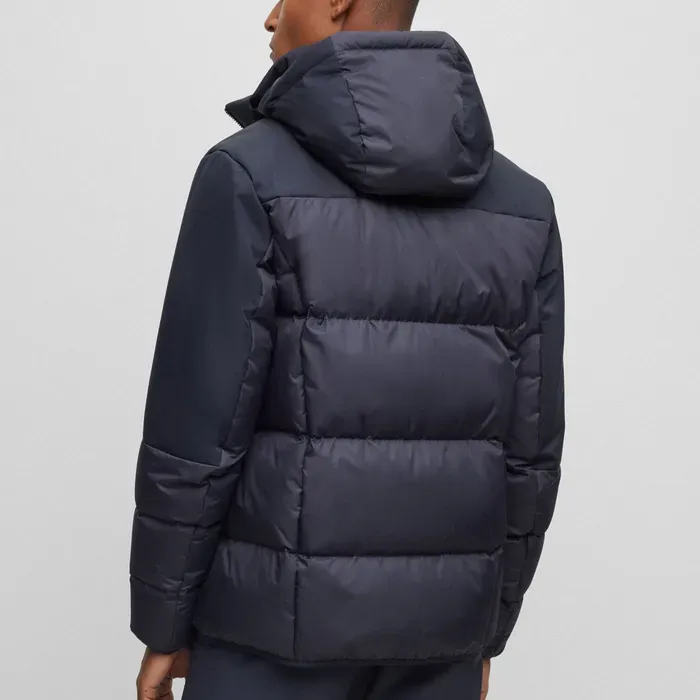 Logo Hooded Down Jacket