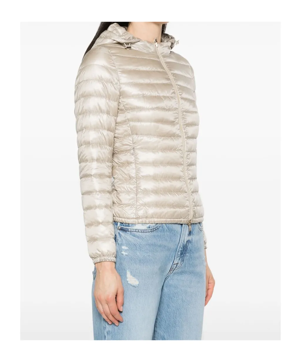 Zip-Up Hooded Down Jacket