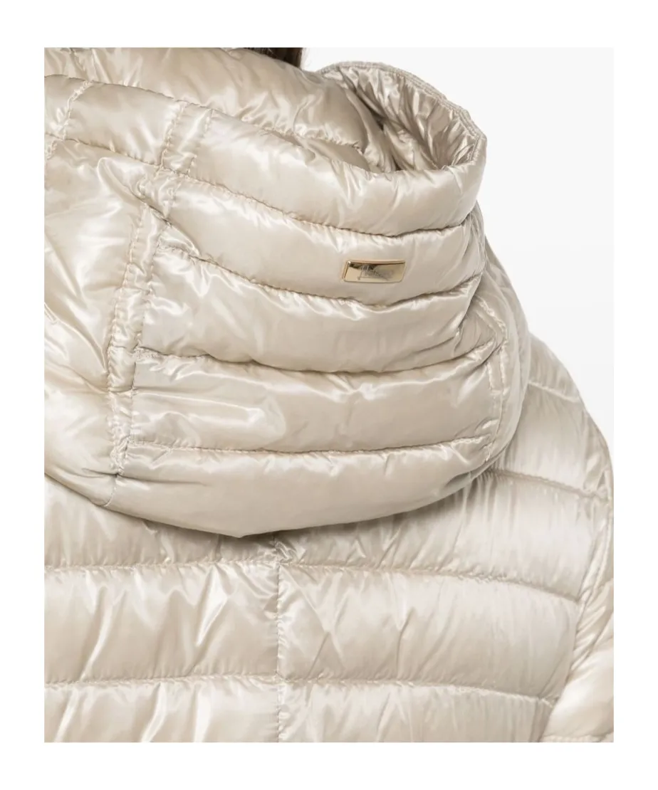 Zip-Up Hooded Down Jacket