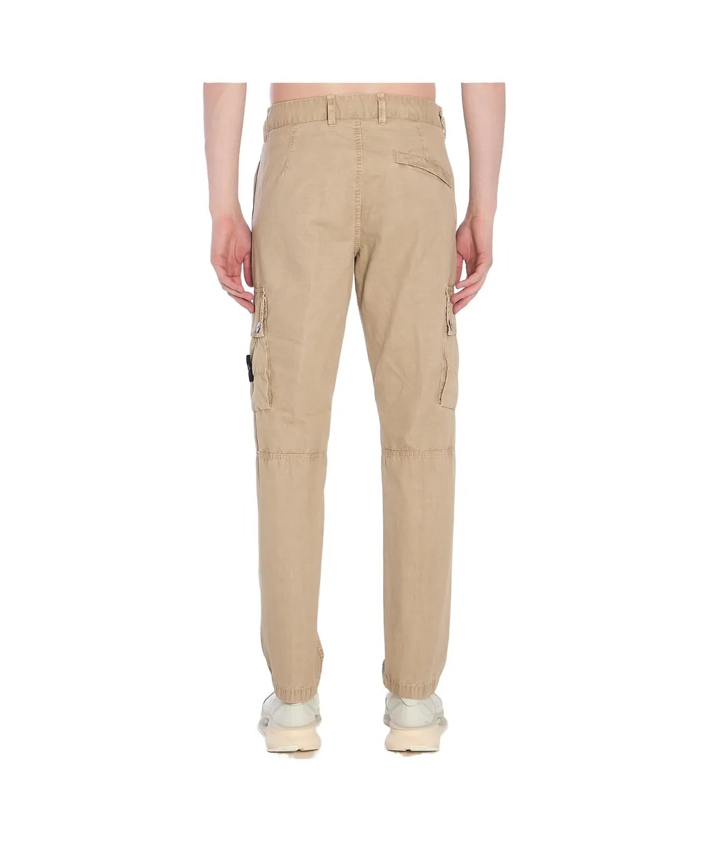 Stone Island Brushed Old Effect Slim Fit Cargo Trousers
