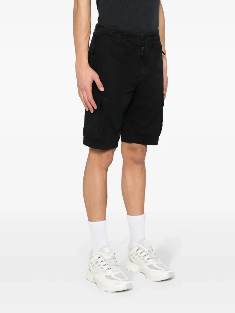 Stone Island Compass Patch Bermuda Shorts