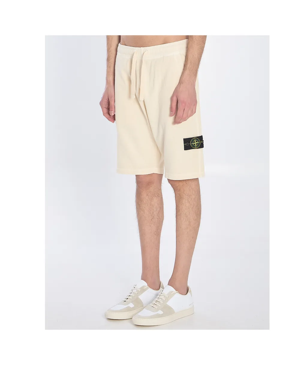 Stone Island Logo-Patch Drawstring Shorts