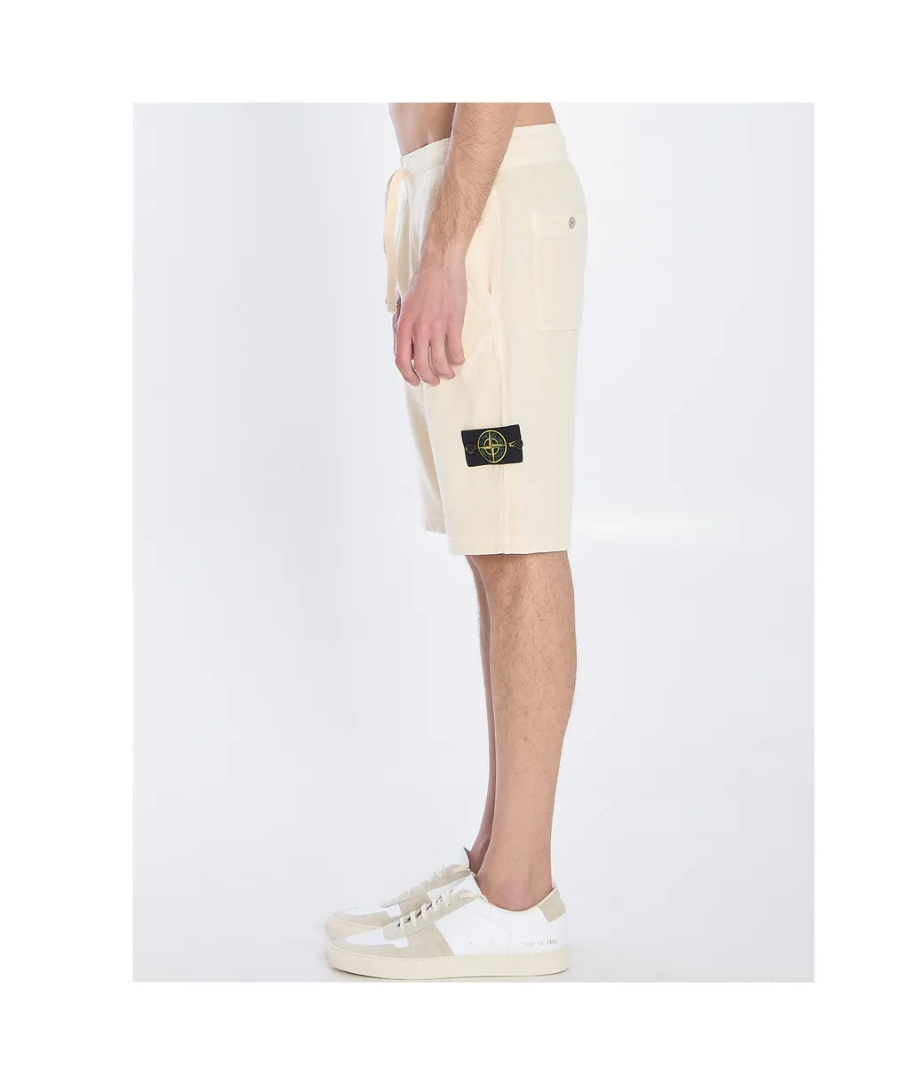 Stone Island Logo-Patch Drawstring Shorts