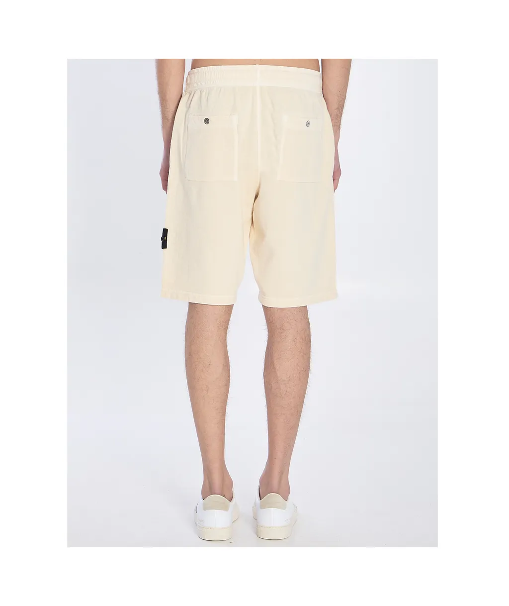 Stone Island Logo-Patch Drawstring Shorts