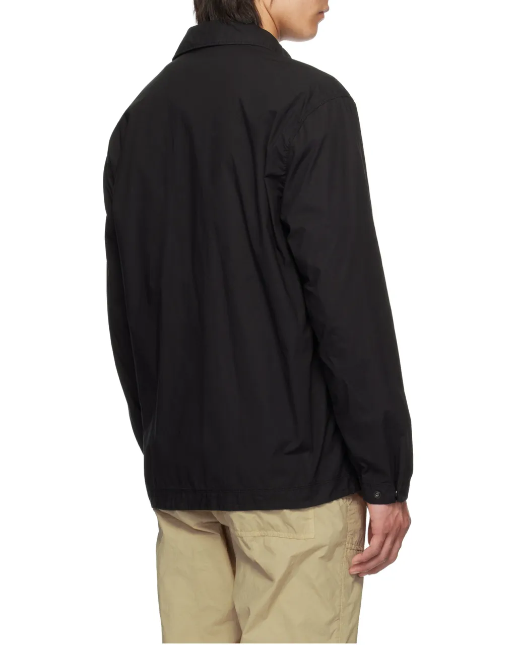 Stone Island Logo Patch Long Sleeved Overshirt