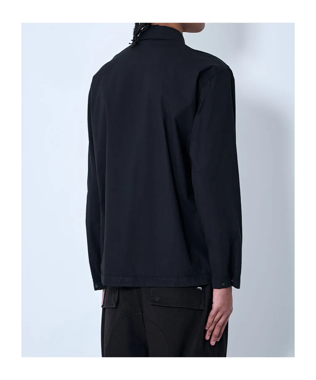 Stone Island Logo Patch Long Sleeved Overshirt