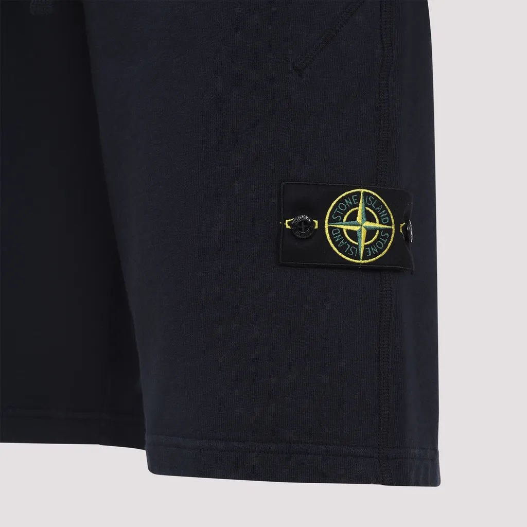 Stone Island Logo-Patch Drawstring Shorts