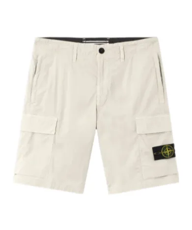Stone Island Logo Patch Cargo Shorts