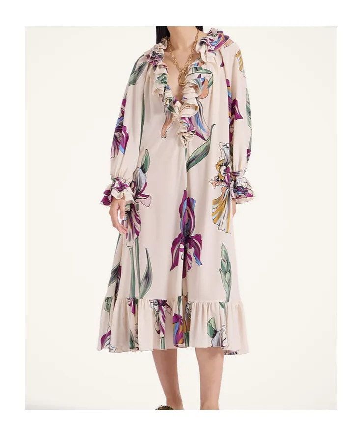 Jude Floral-Print Midi Dress