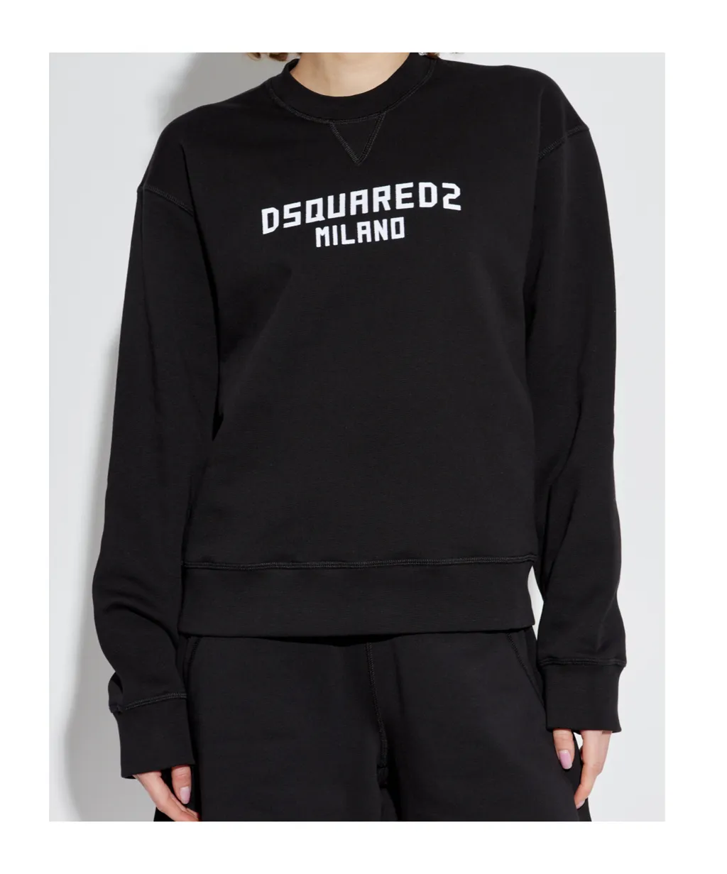Dsquared2 Logo Printed Crewneck Sweatshirt
