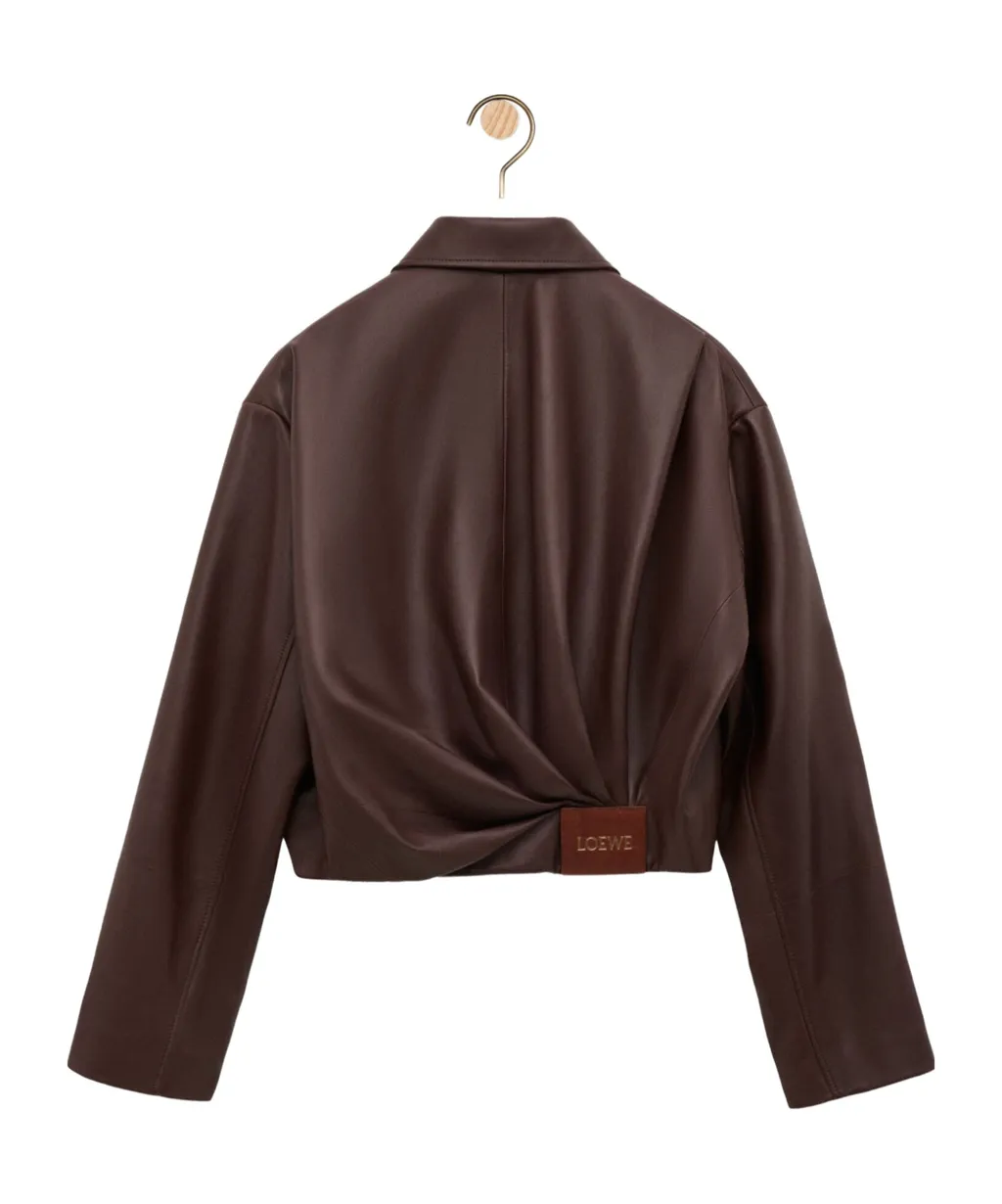 Loewe Draped Leather Jacket