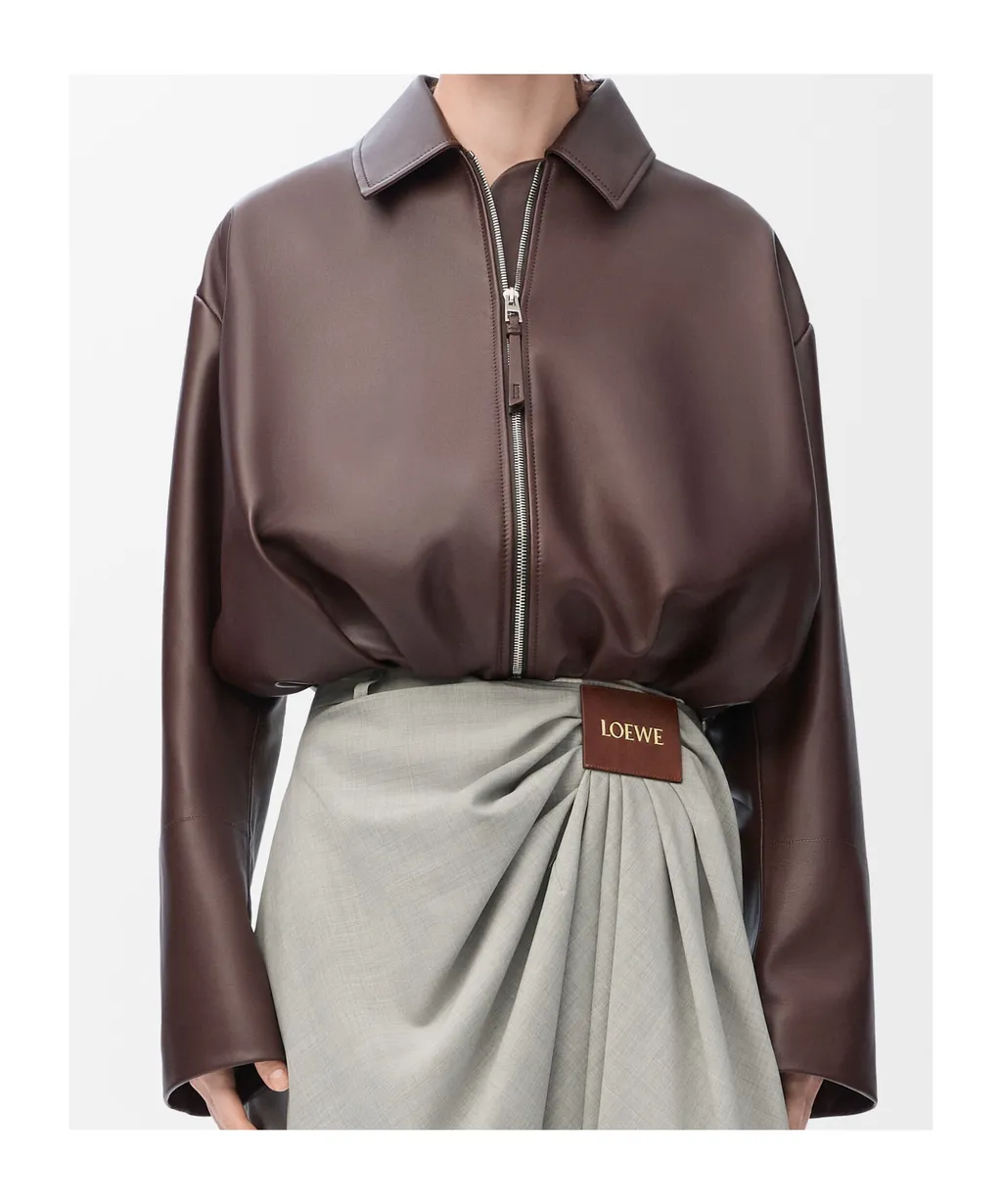 Loewe Draped Leather Jacket