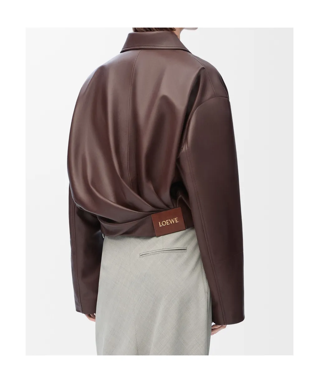 Loewe Draped Leather Jacket