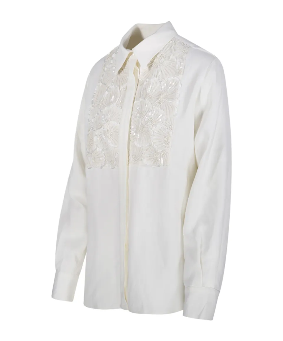 P.A.R.O.S.H. Embellished Long Sleeve Top