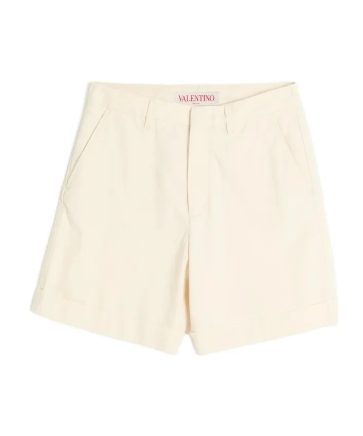 Valentino Turn-Up Hem Bermuda Shorts