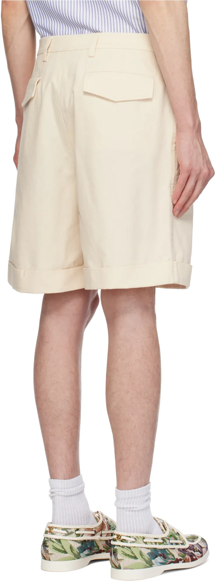 Valentino Turn-Up Hem Bermuda Shorts