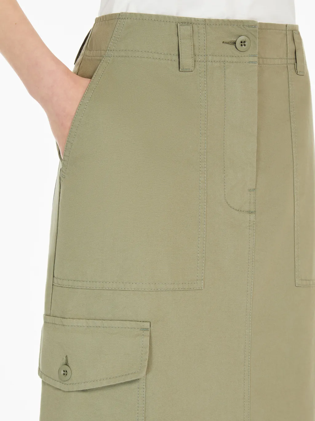 Weekend Max Mara Slit-Detailed Cargo Skirt