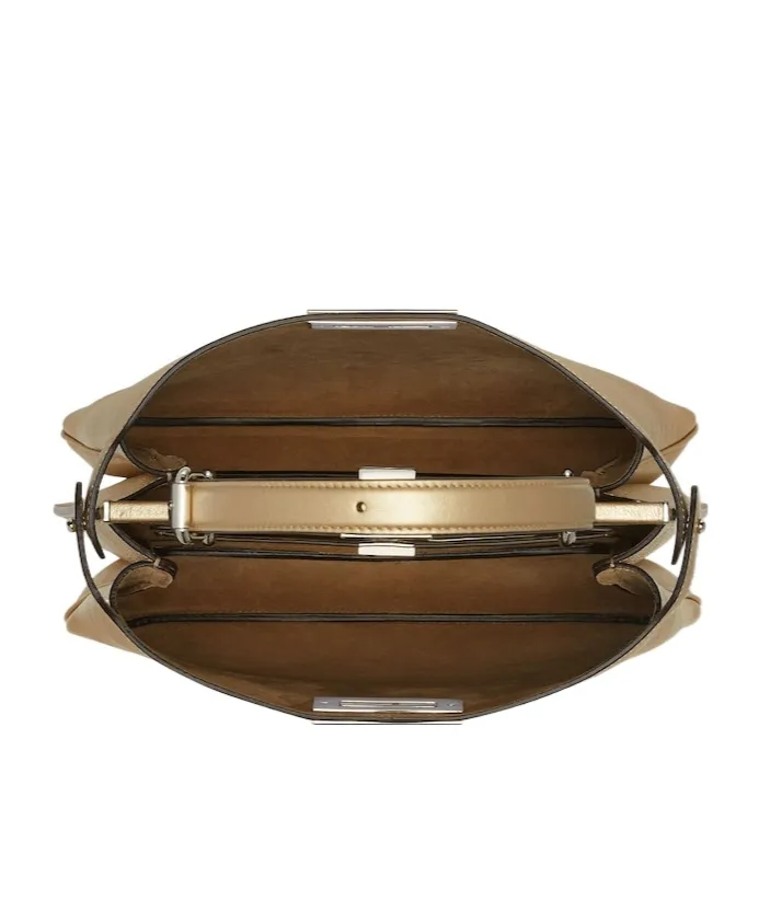 Champagne-Coloured Leather Bag