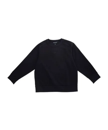 Emporio Armani Kids Logo Embroidered Crewneck Sweatshirt