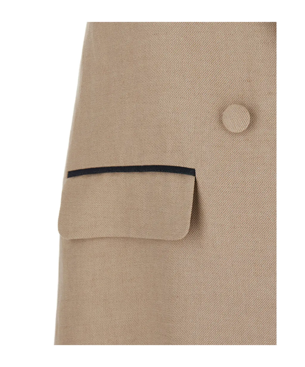 Eleventy Double Breasted Sleeveless Coat