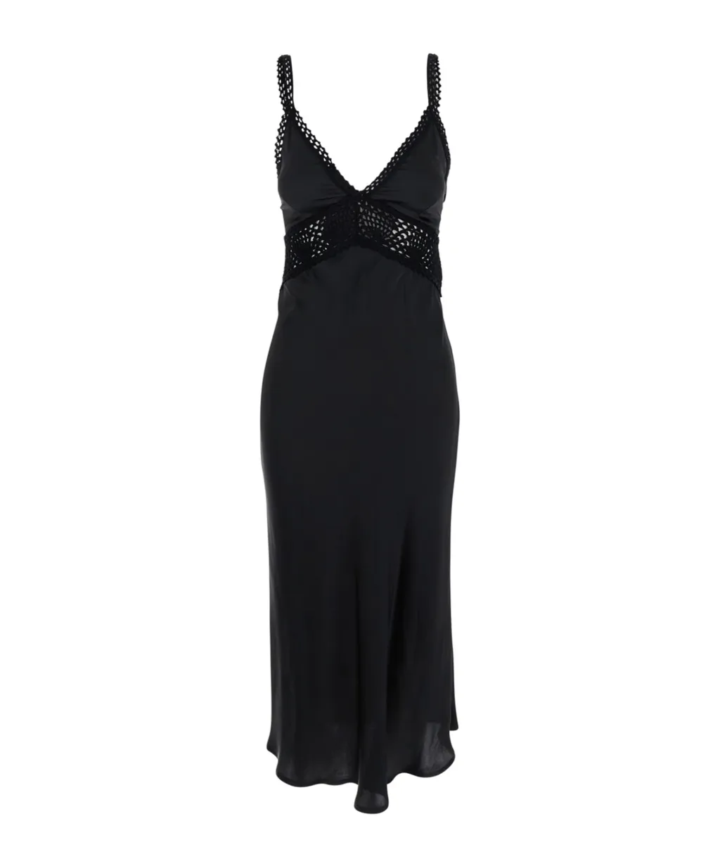 Semi Couture Jacinta Long Dress With Crochet