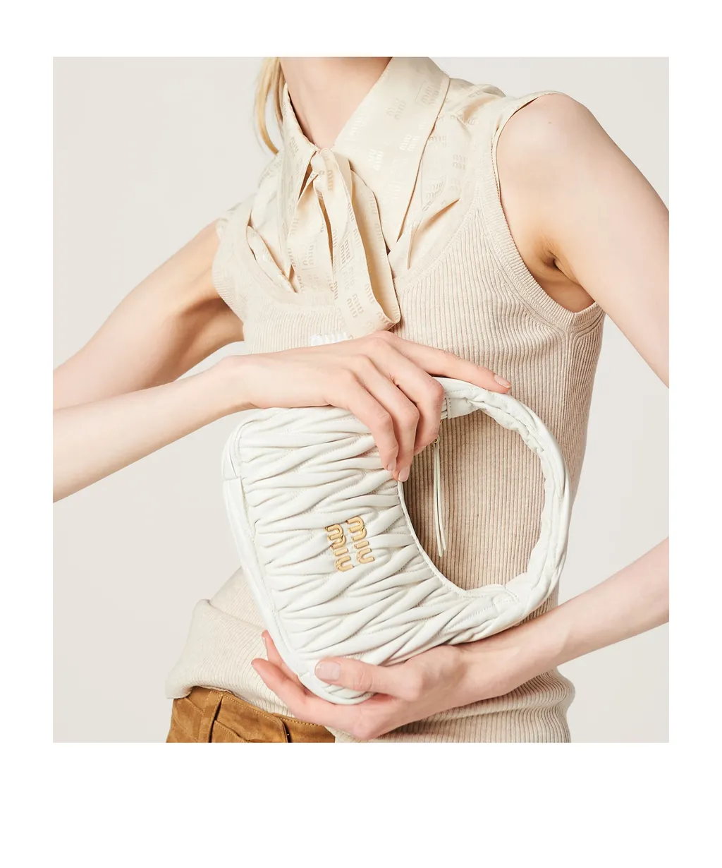 Miu Miu Matelassé Zipped Handbag