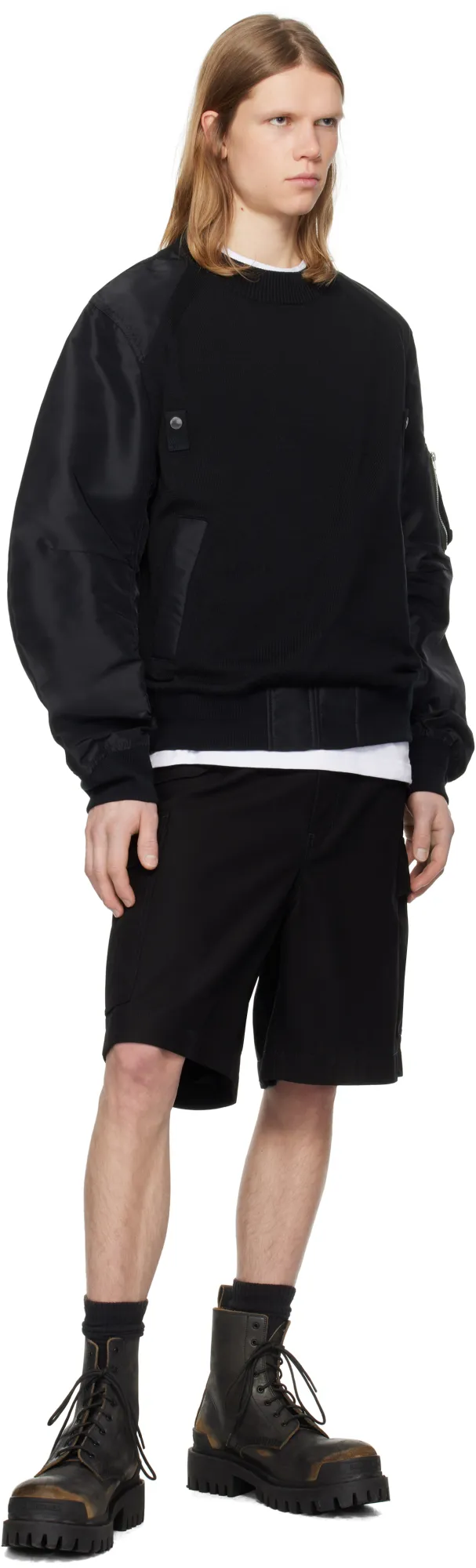 Sacai Belted Cargo Shorts