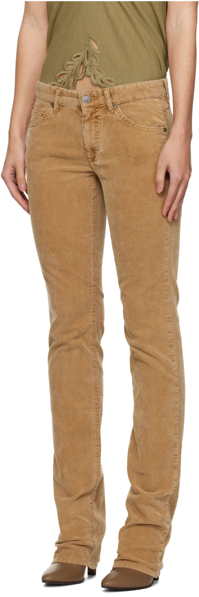 Straight-Leg Casual Pants