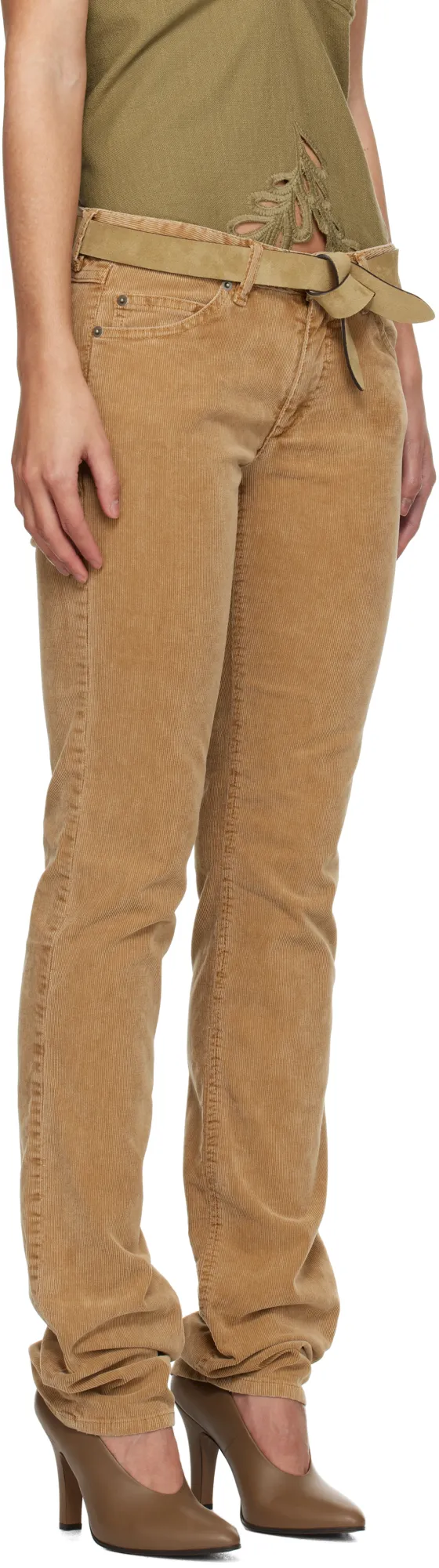 Straight-Leg Casual Pants