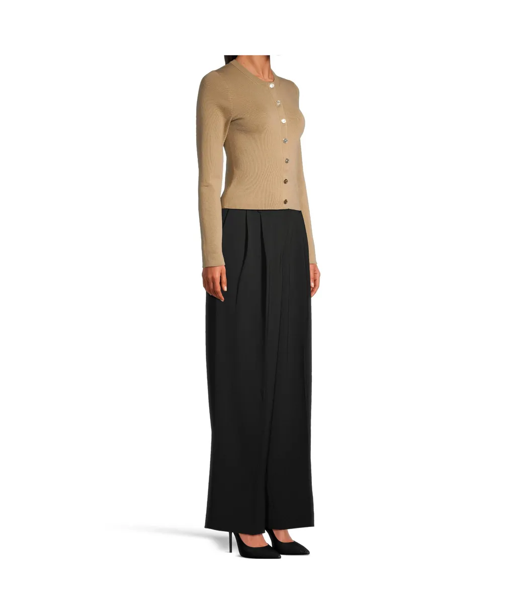 Pleated Wide-Leg Pants