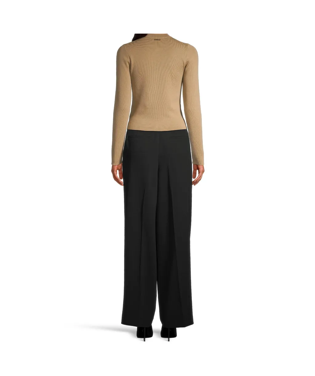 Pleated Wide-Leg Pants